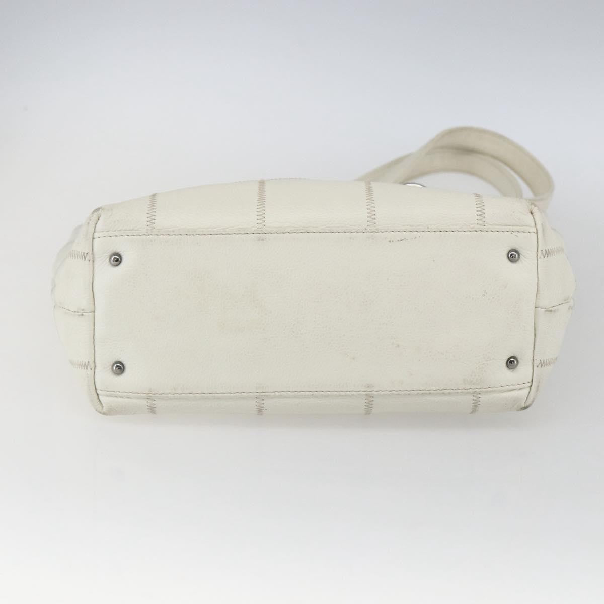 Chanel Square Stitch Tote Quilted Leather White Leather Tote Bag Bag