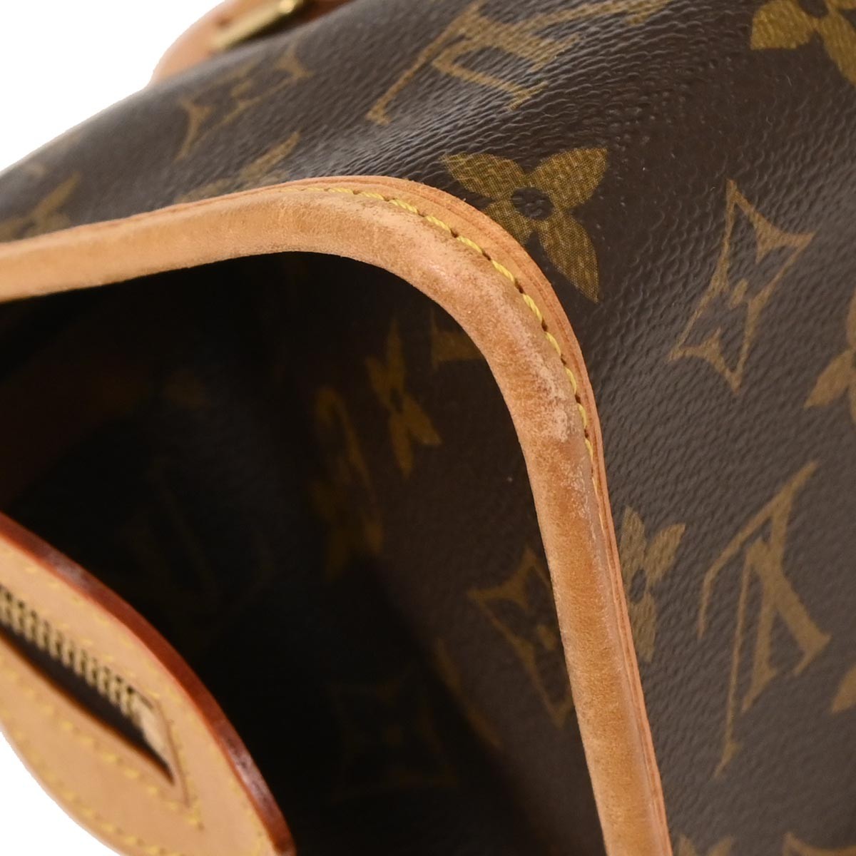 Louis Vuitton Popincourt Handle Bag Monogram Canvas Brown Canvas Handbag