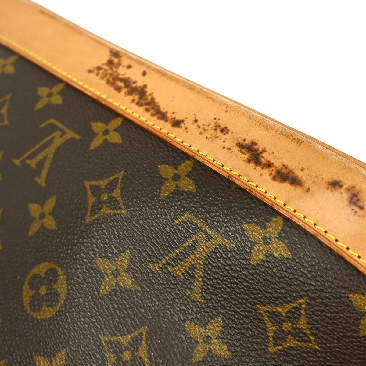 Louis Vuitton Alma Handbag Monogram Canvas Brown Canvas Handbag