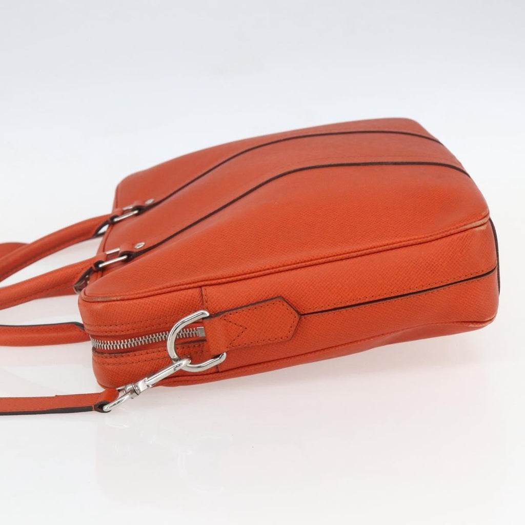Louis Vuitton Porte-Documents Voyage Briefcase Taiga Leather Orange Leather Briefcase Bag
