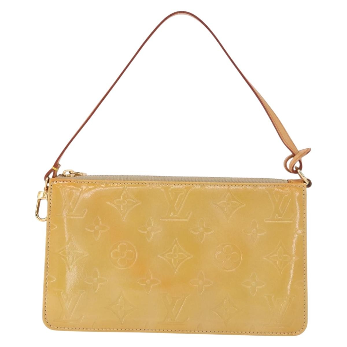 Louis Vuitton Lexington Pochette Patent Leather Beige Patent_Leather Clutche & Pouche Bag
