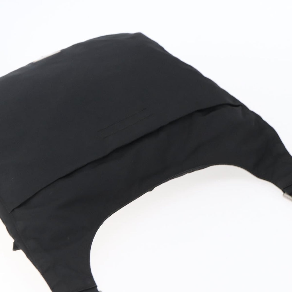 Prada Zip Messenger Quilted Tessuto Black Nylon Shoulder Bag Bag