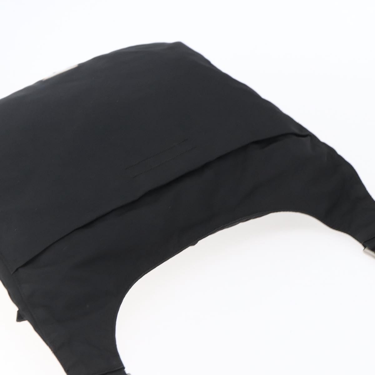 Prada Zip Messenger Quilted Tessuto Black Nylon Shoulder Bag Bag