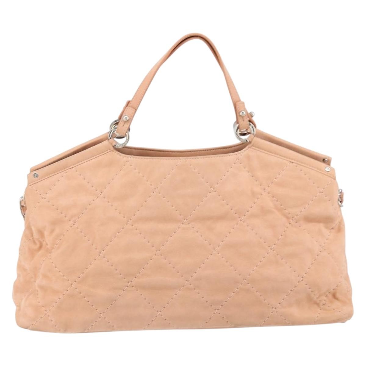 Chanel Cc Sea Hit Tote Quilted Iridescent Calfskin Pink Leather Shoulder Bag Bag