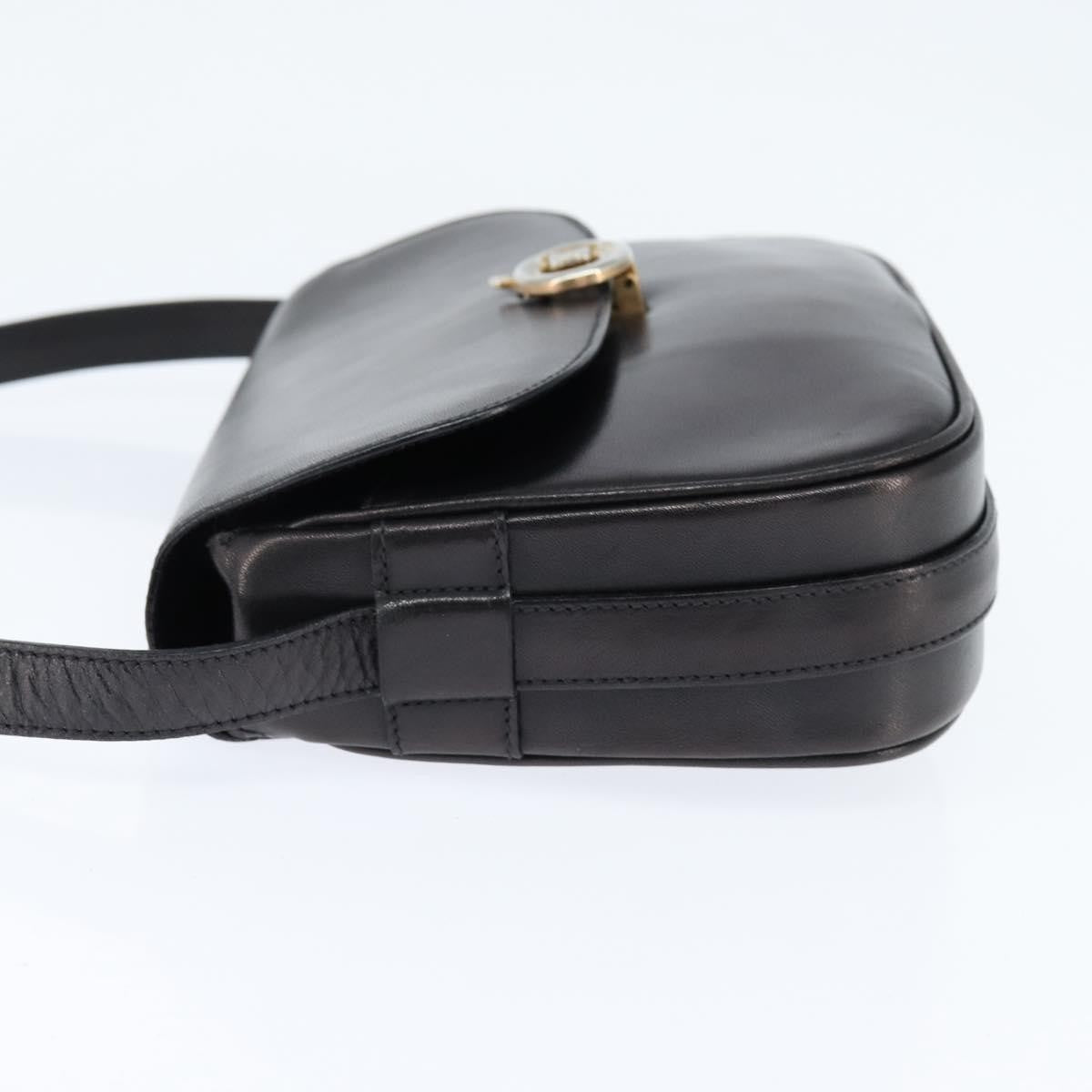 Celine Vintage Triomphe Shoulder Bag Leather Brown Leather Shoulder Bag Bag