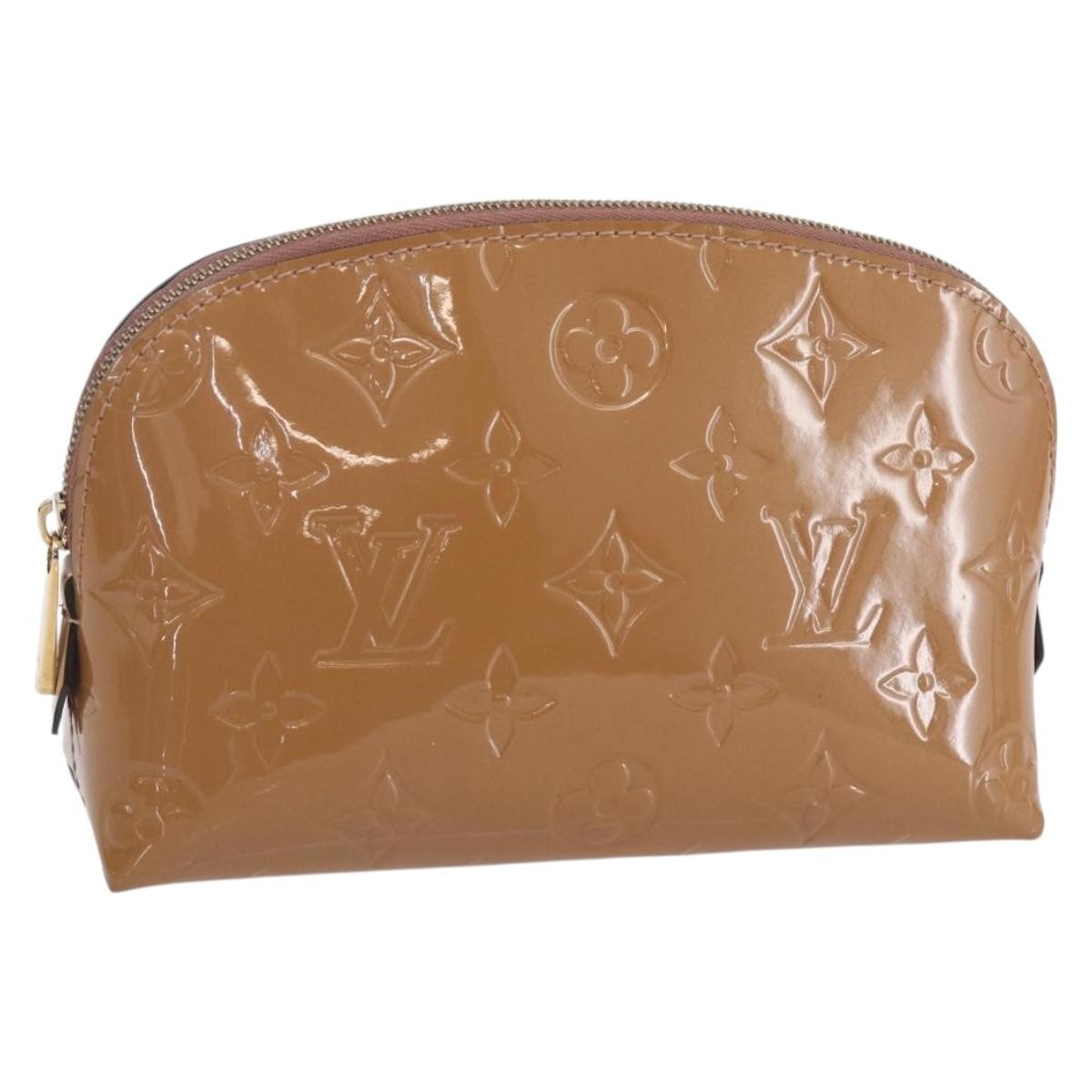 Louis Vuitton Cosmetic Pouch Monogram Vernis Brown Patent_Leather Clutche & Pouche Bag