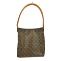 Louis Vuitton Monogram Looping Handbag Monogram Canvas Brown Canvas Shoulder Bag