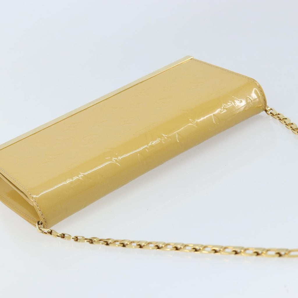 Louis Vuitton Ana Bag Monogram Vernis Yellow Patent_Leather Clutche & Pouche Bag