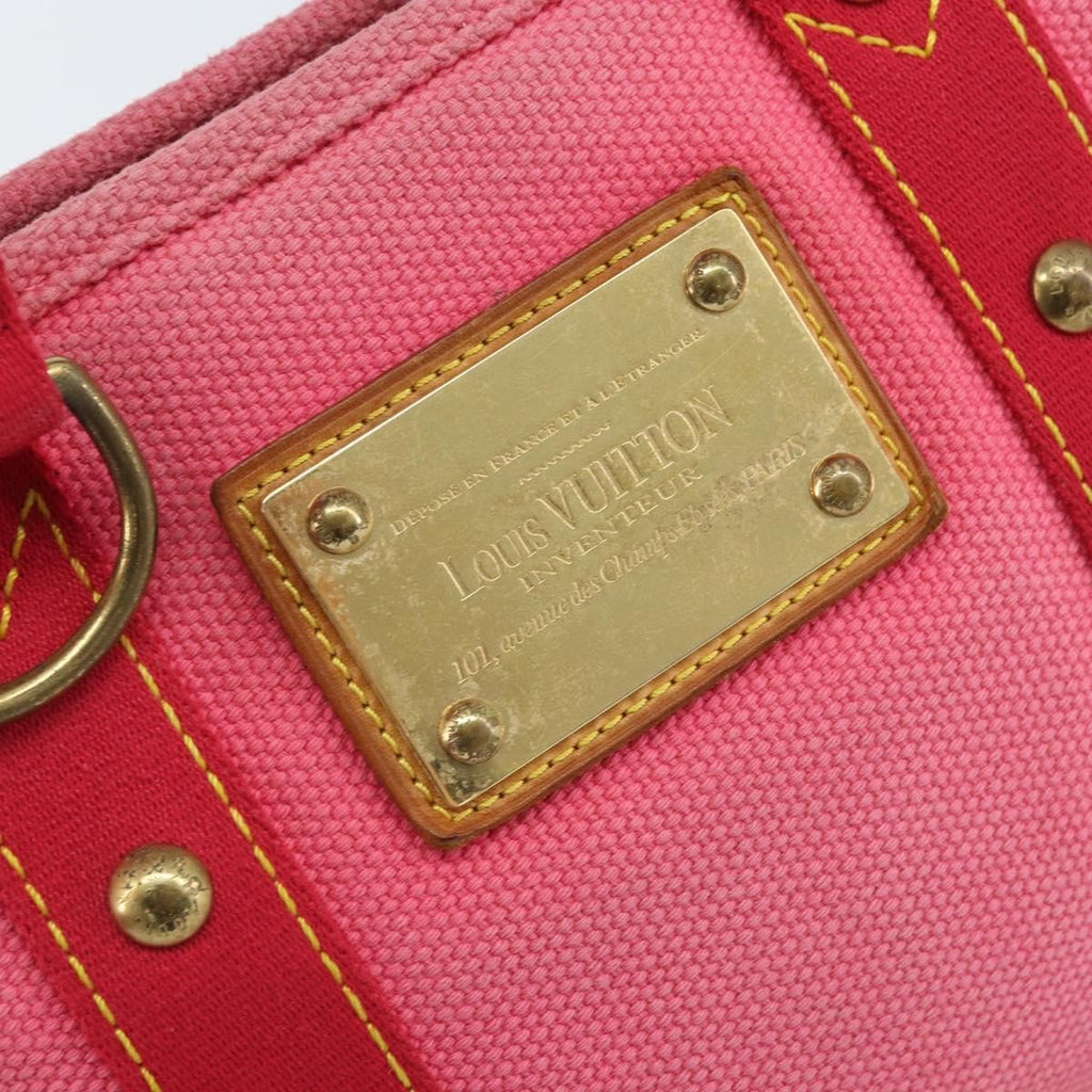 Louis Vuitton Antigua Tote Canvas Pink Canvas Handbag
