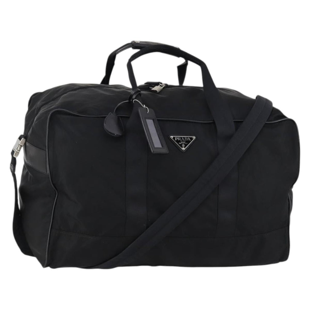 Prada Boston Bag Tessuto Black Nylon Bag