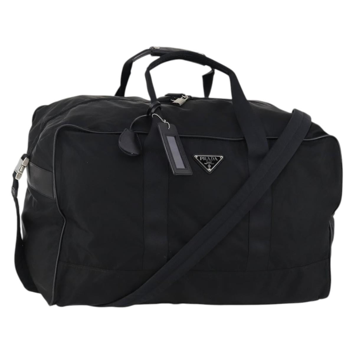 Prada Boston Bag Tessuto Black Nylon Bag