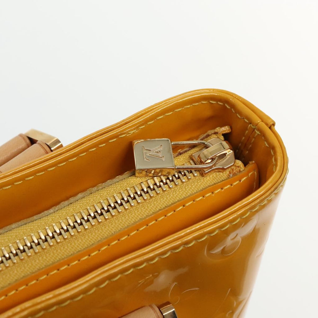 Louis Vuitton Houston Handbag Monogram Vernis Yellow Patent_Leather Bag