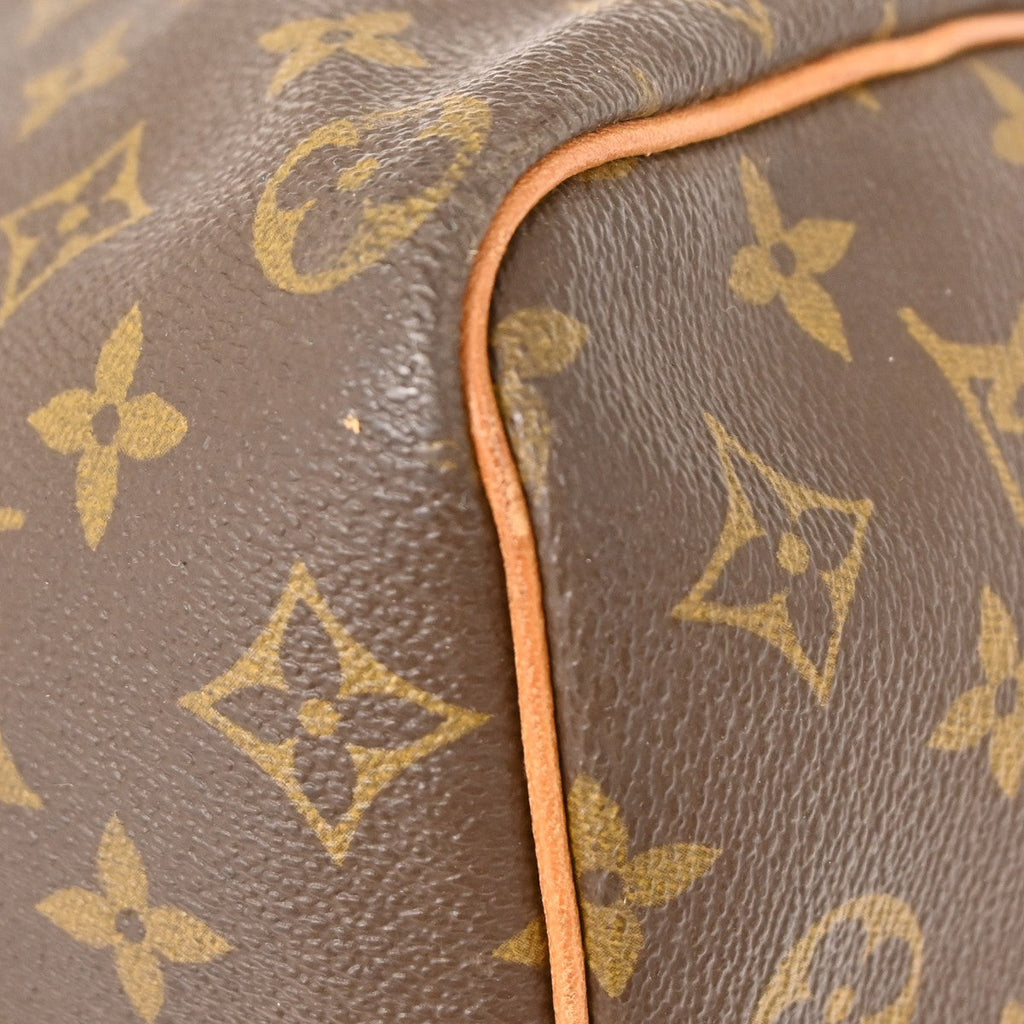 Louis Vuitton Keepall Bag Monogram Canvas Brown Canvas Travel Bag