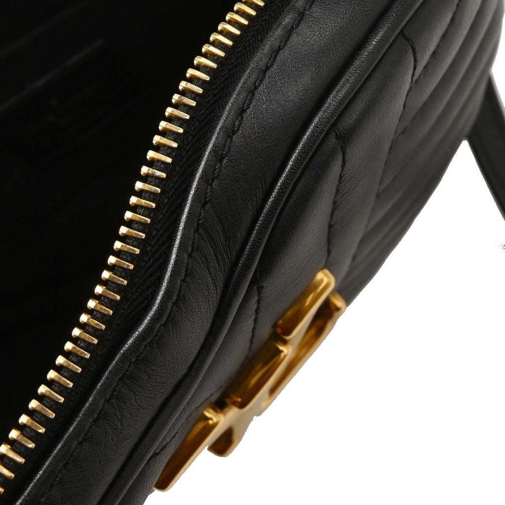 Louis Vuitton New Wave Heart Crossbody Bag Quilted Leather Black Leather Crossbody Bag