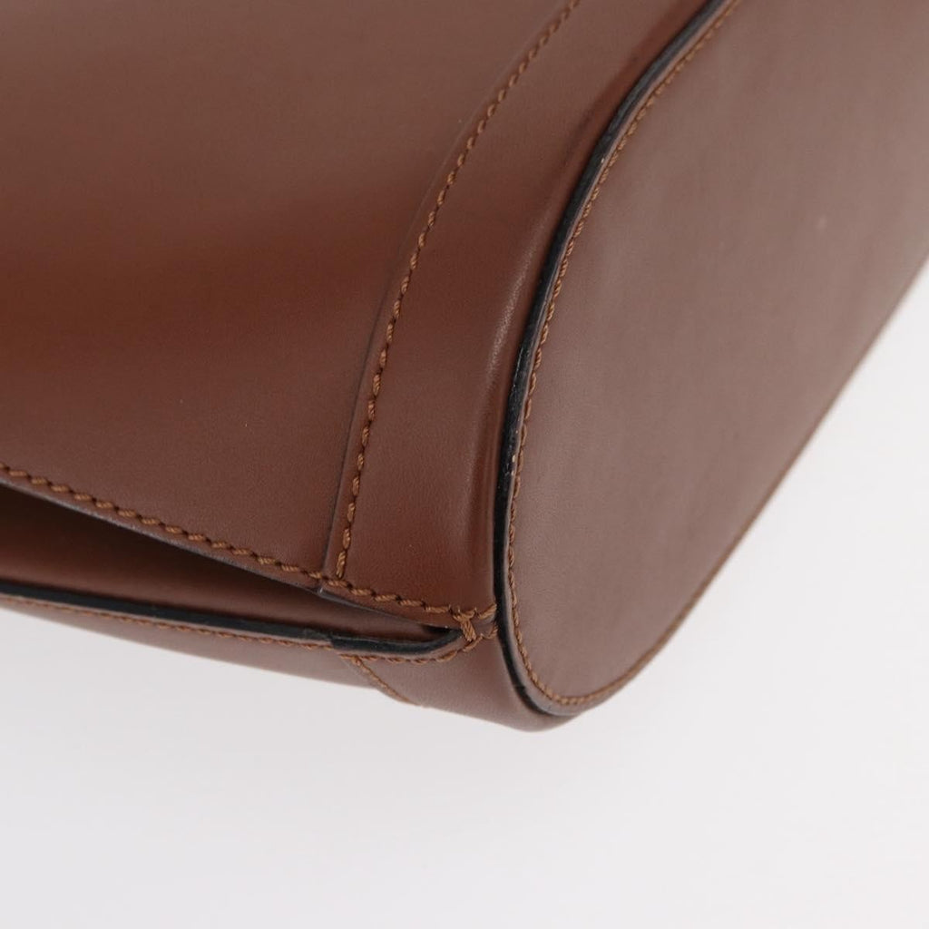 Celine Vintage Shoulder Bag Leather Brown Leather Shoulder Bag Bag