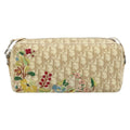Christian Dior Vintage Crossbody Bag Embroidered Diorissimo Canvas Beige Canvas Shoulder Bag Bag (Pre-Owned)