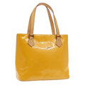 Louis Vuitton Houston Handbag Monogram Vernis Yellow Patent_Leather Bag