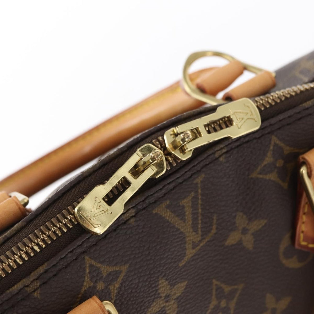 Louis Vuitton Alma Handbag Monogram Canvas Brown Canvas Handbag