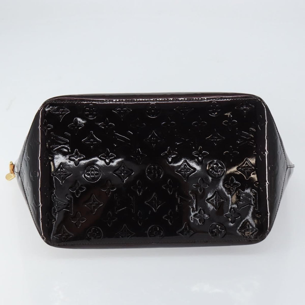 Louis Vuitton Bellevue Handbag Monogram Vernis Brown Patent_Leather Tote Bag