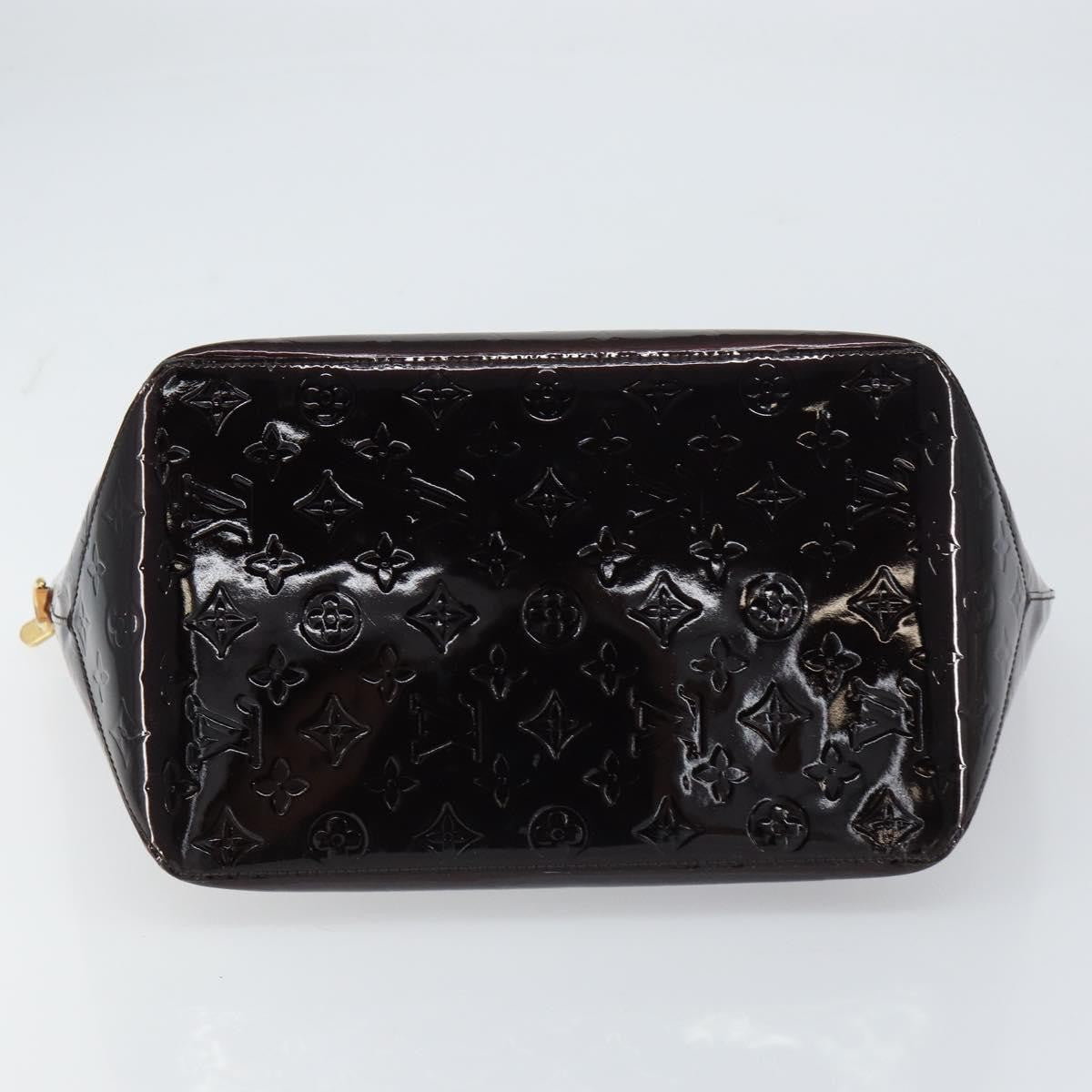 Louis Vuitton Bellevue Handbag Monogram Vernis Brown Patent_Leather Tote Bag
