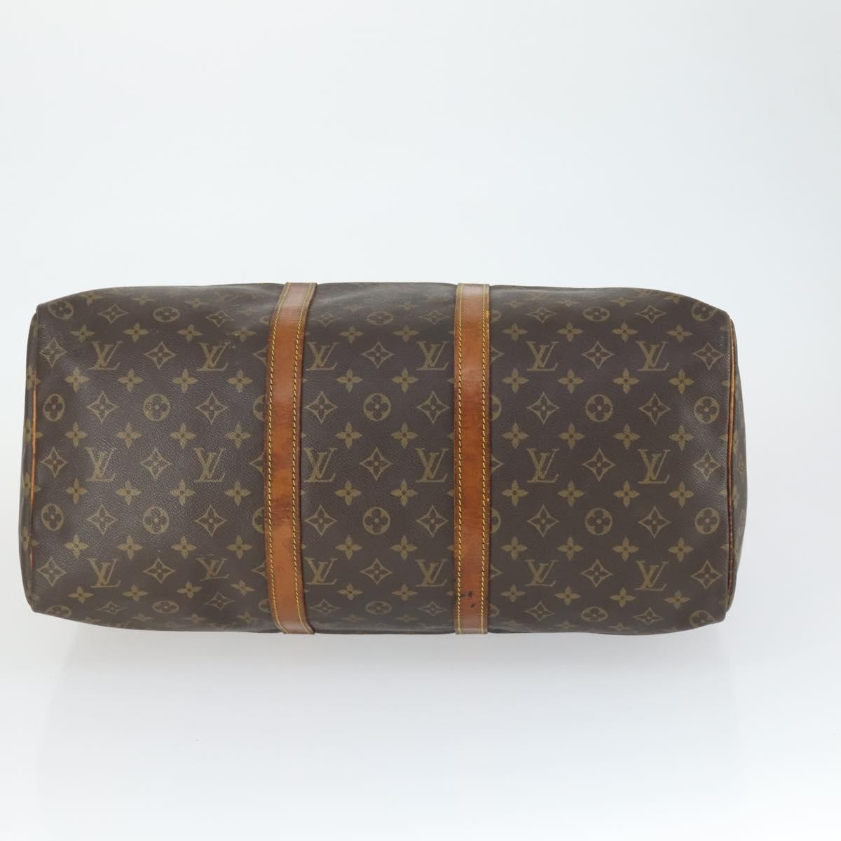 Louis Vuitton Keepall Bag Monogram Canvas Brown Canvas Travel Bag
