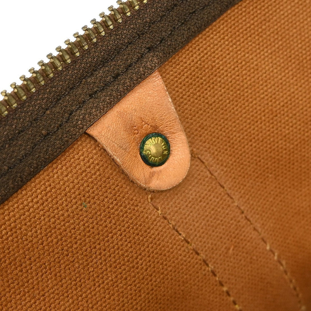 Louis Vuitton Keepall Bag Monogram Canvas Brown Canvas Travel Bag