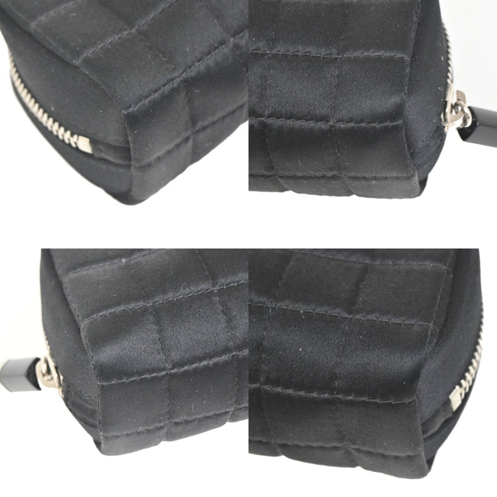 Chanel Chocolate Bar Clutch Nylon Black Nylon Clutche & Pouche Bag