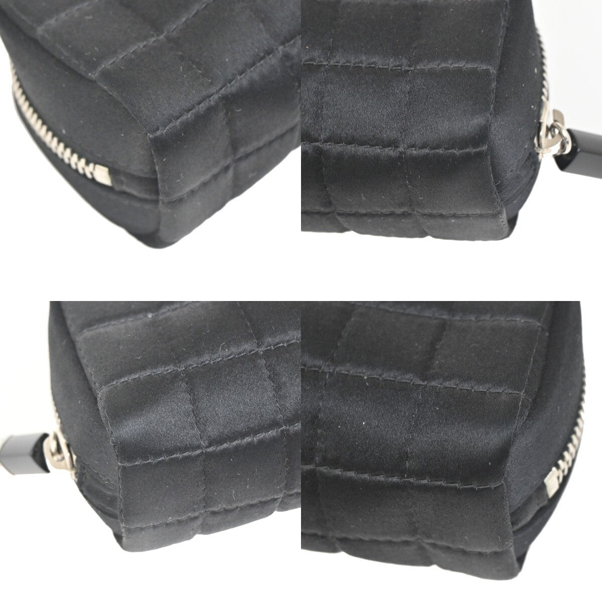 Chanel Chocolate Bar Clutch Nylon Black Nylon Clutche & Pouche Bag