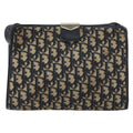 Christian Dior Vintage Trotter Shoulder Bag Canvas Navy Canvas Shoulder Bag Bag (Pre-Owned)