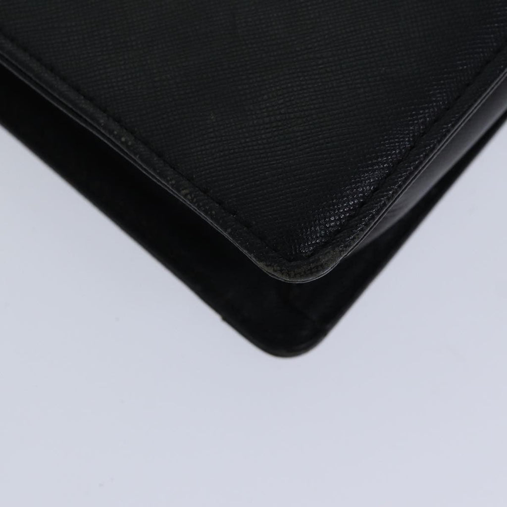 Burberry Vintage Pouch Leather Black Leather Clutche & Pouche Bag