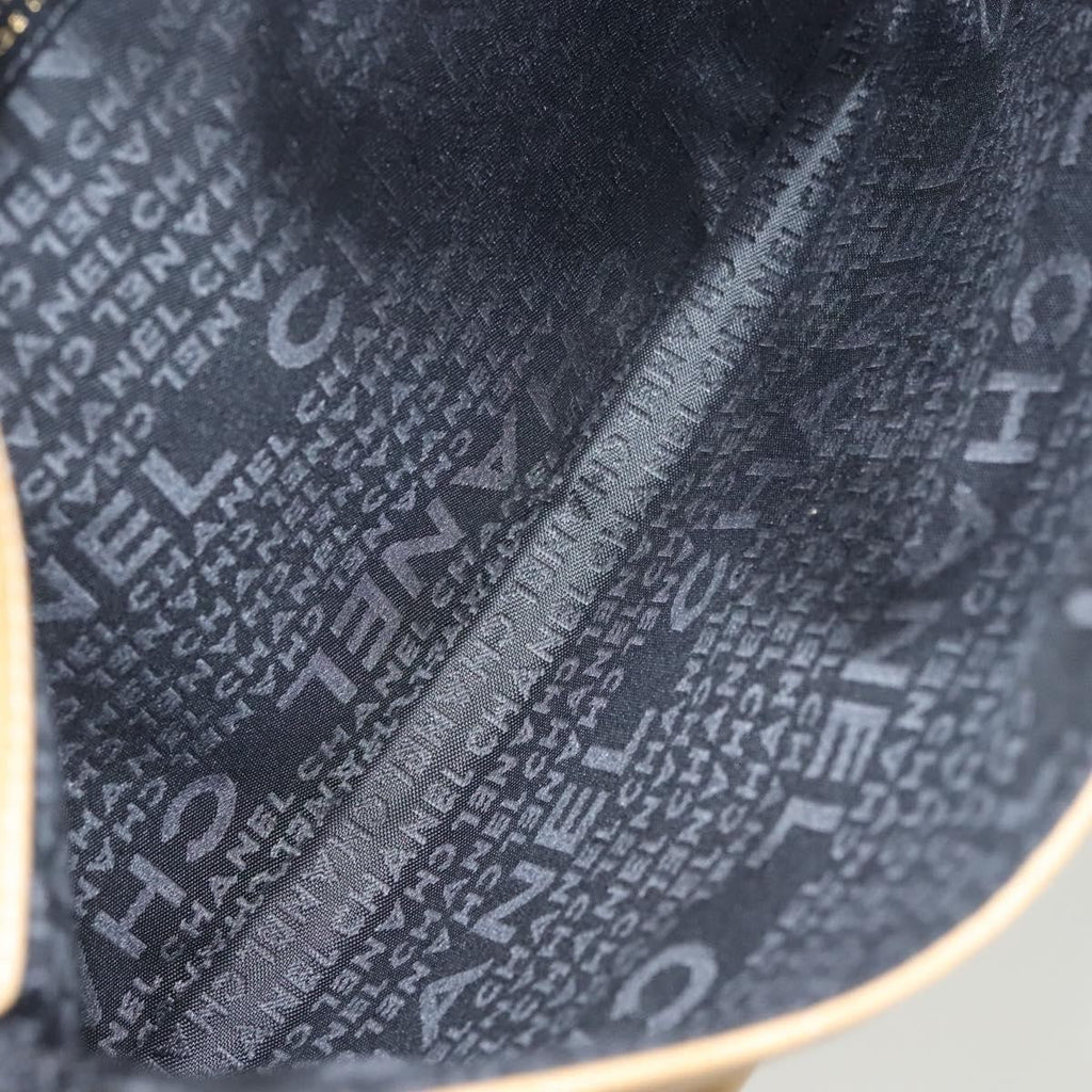 Chanel Chocolate Bar Cc Handbag Quilted Lambskin Beige Leather Handbag