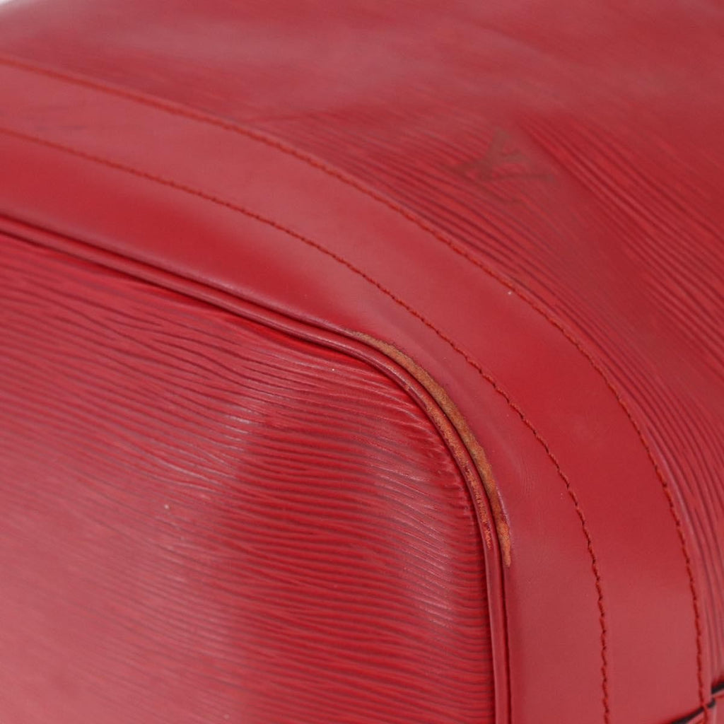 Louis Vuitton Noe Shoulder Bag Leather Red Leather Shoulder Bag