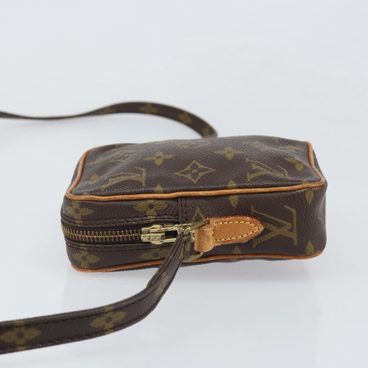 Louis Vuitton Danube Handbag Monogram Canvas Brown Canvas Shoulder Bag
