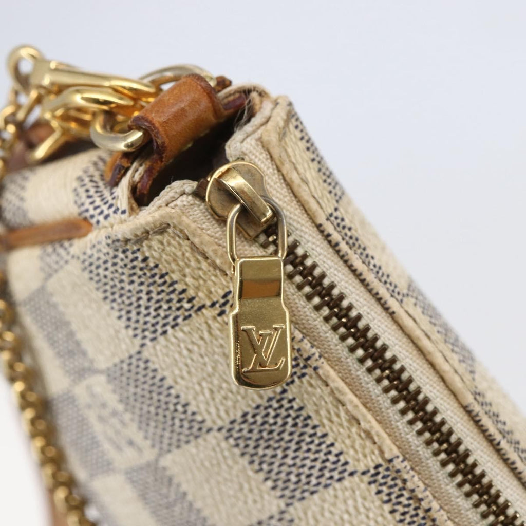 Louis Vuitton Eva Handbag Damier White Canvas Bag
