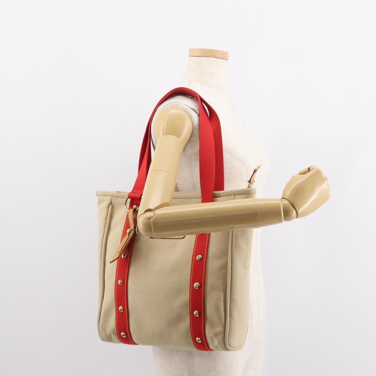 Louis Vuitton Antigua Tote Canvas Beige Canvas Tote Bag