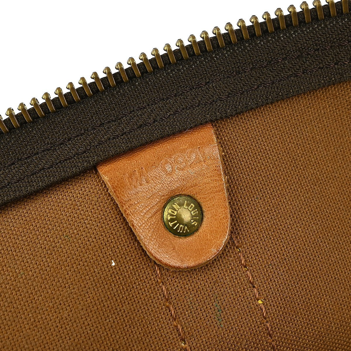 Louis Vuitton Keepall Bag Monogram Canvas Brown Canvas Travel Bag