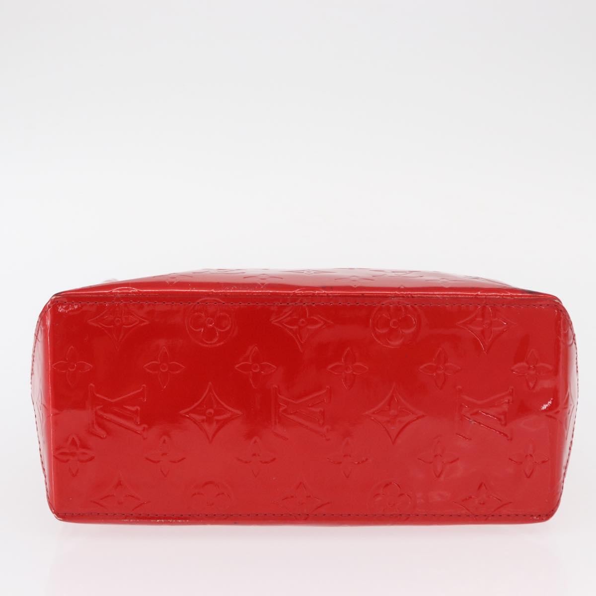Louis Vuitton Reade Handbag Monogram Vernis Red Patent_Leather Handbag