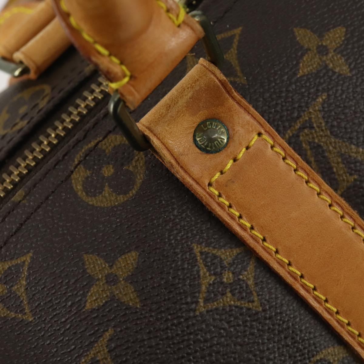 Louis Vuitton Keepall Bag Monogram Canvas Brown Canvas Travel Bag