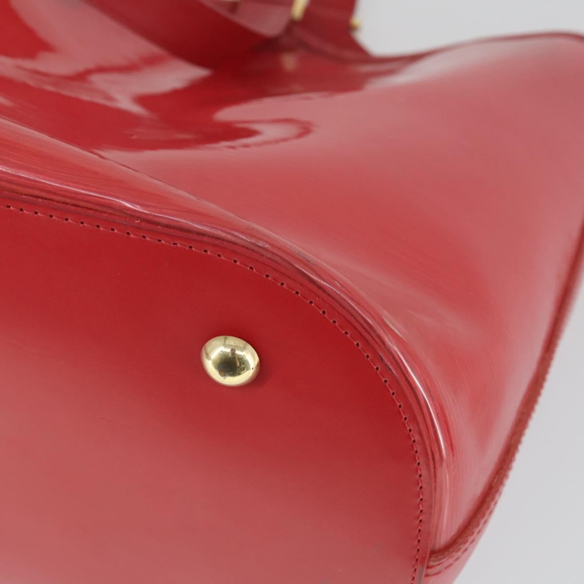 Louis Vuitton Plage Lagoon Bay Handbag Vinyl Epi Leather Red Plastic Tote Bag