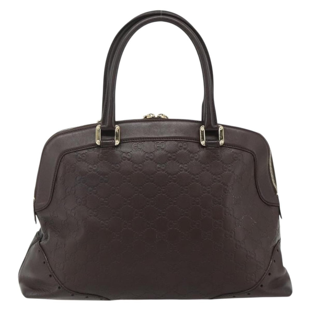 Gucci Guccissima Shoulder Bag Brown Canvas Handbag (Pre-Owned)