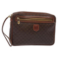 Celine Macadam Pochette Classic Brown Pvc Clutche & Pouche Bag