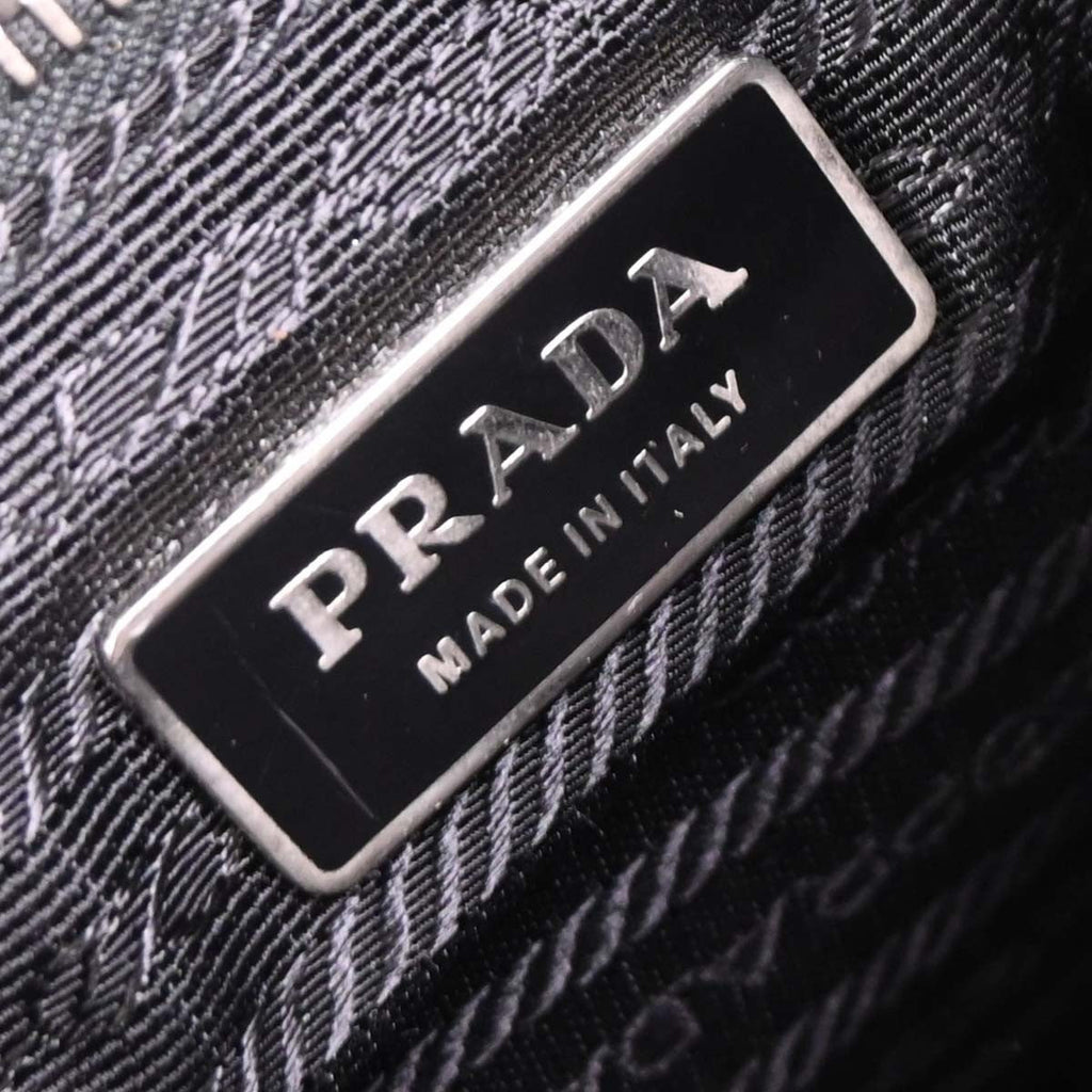 Prada Vintage Shoulder Bag Nylon And Leather Black Nylon Shoulder Bag Bag