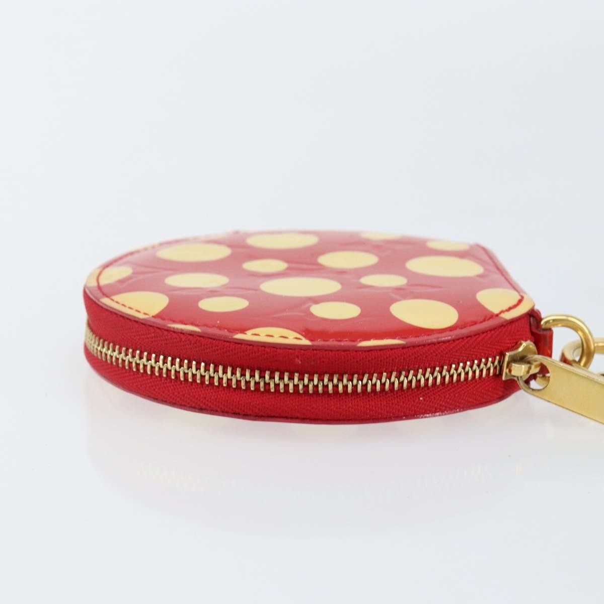 Louis Vuitton Boite Chapeau Coin Purse Patent Leather Red Patent_Leather Wallets Accessory