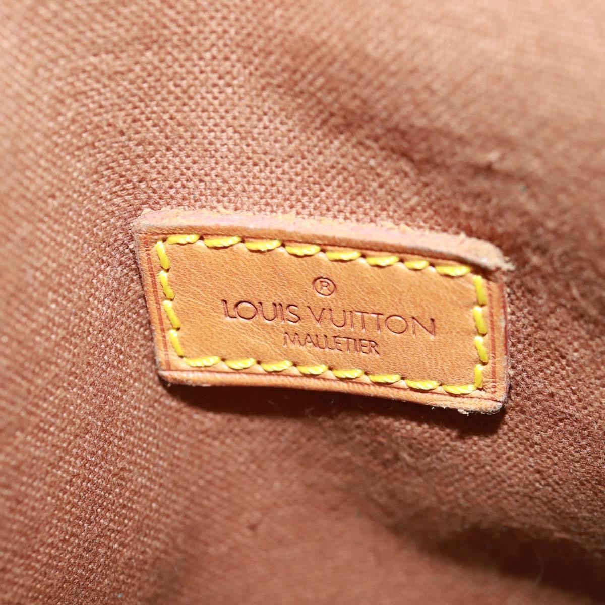 Louis Vuitton Sac Gibeciere Messenger Bag Monogram Canvas Brown Canvas Shoulder Bag