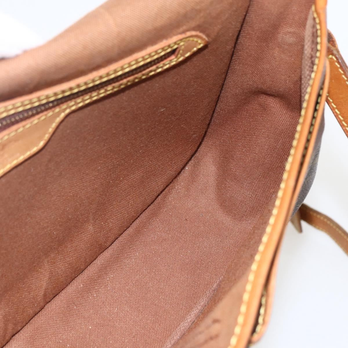 Louis Vuitton Sac Gibeciere Messenger Bag Monogram Canvas Brown Canvas Shoulder Bag