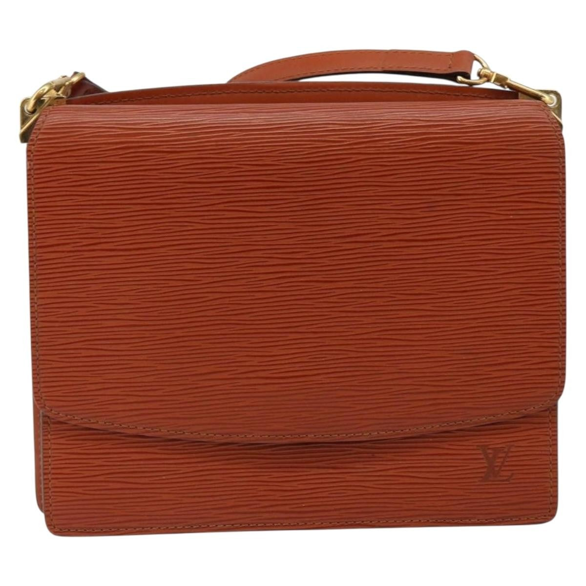 Louis Vuitton Grenelle Shoulder Bag Epi Leather Brown Leather Shoulder Bag