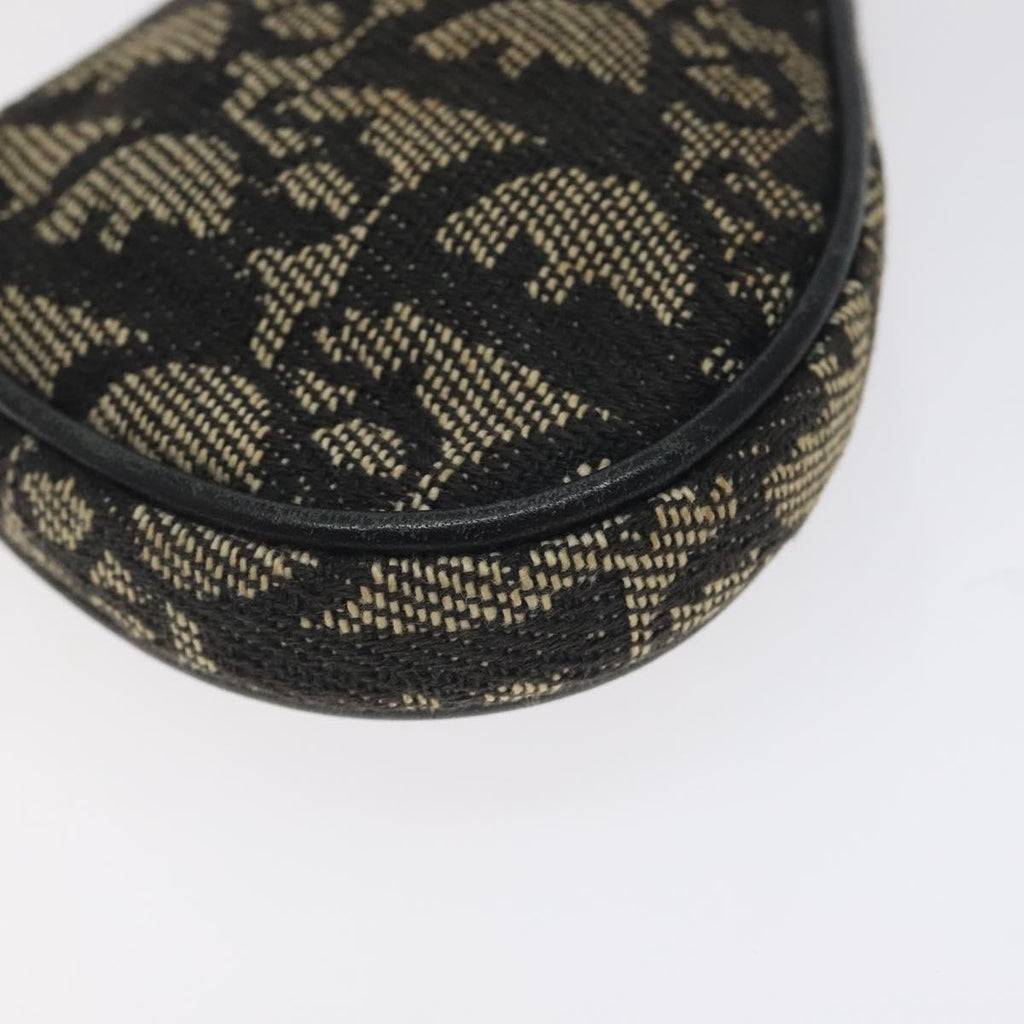 Christian Dior Saddle Coin Purse Trotter Canvas Black Canvas Wallets Accessory (Pre-Owned)
