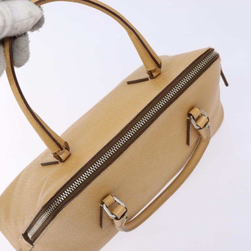 Prada Cuir Promenade Bag Saffiano Leather Beige Leather Handbag