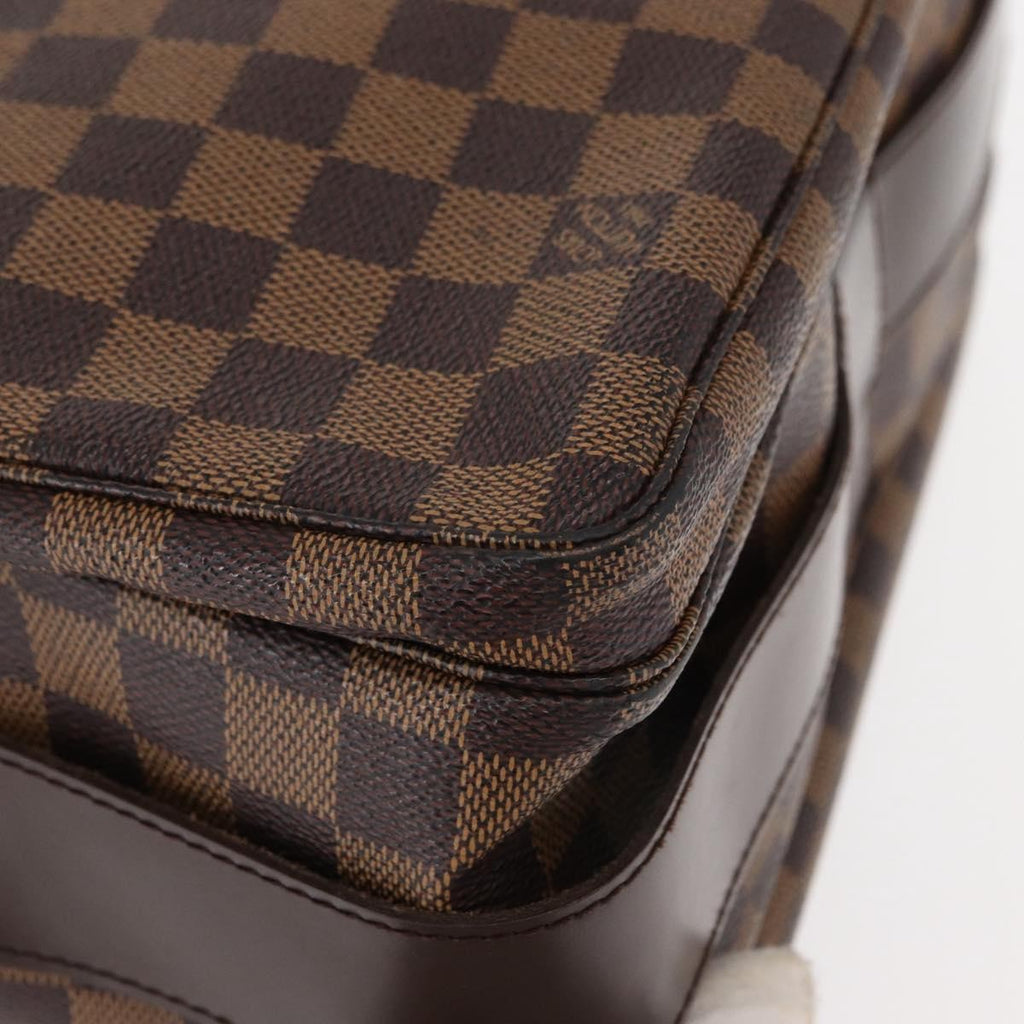 Louis Vuitton Naviglio Handbag Damier Brown Canvas Shoulder Bag