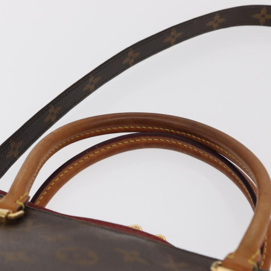 Louis Vuitton Pallas Tote Monogram Canvas With Leather Brown Canvas Tote Bag